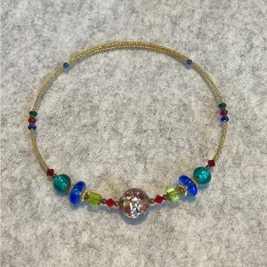 Midnight Shimmer Murano Glass necklace.